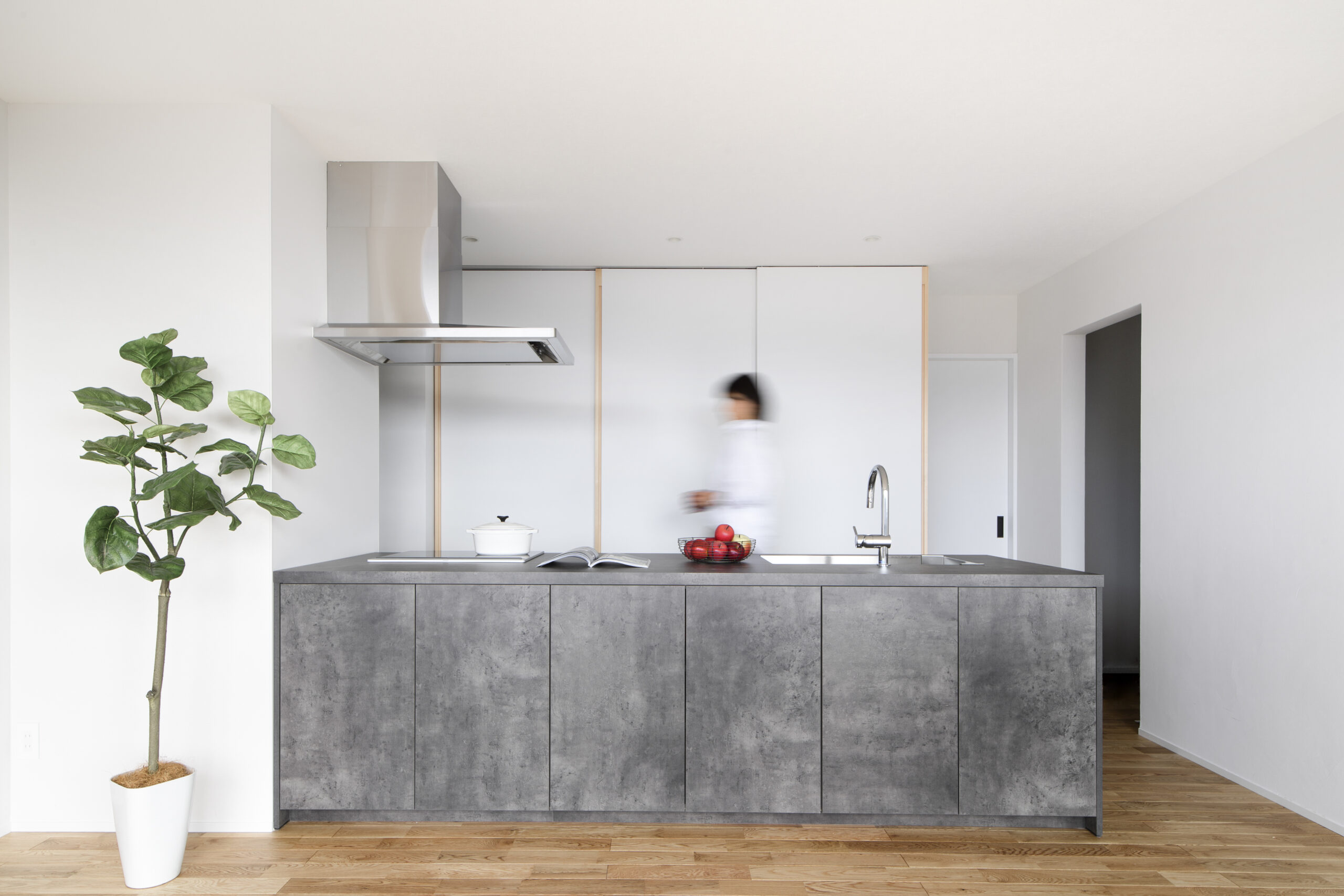 絶景 リビングキッチンの家